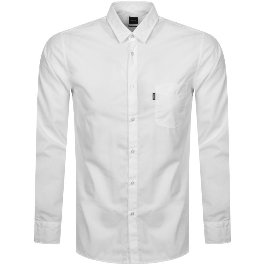 Alternative Image for ProductBOSS Magneton Slim Long Sleeved Shirt White1
